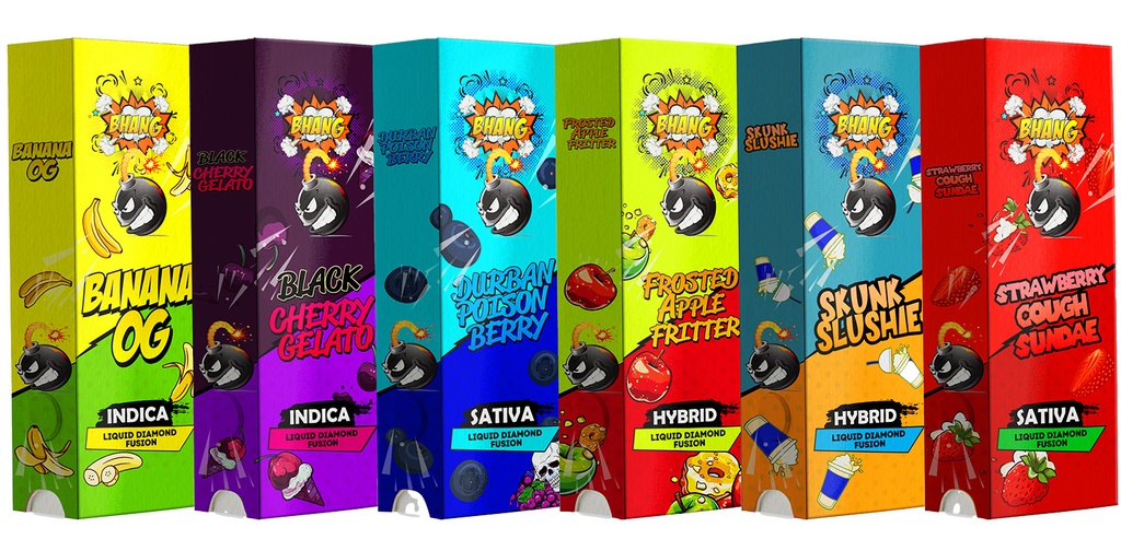 Bhang Bars Liquid Diamond Fusion THC Vapes 2g - Watermelon Zkittles (Sativa)