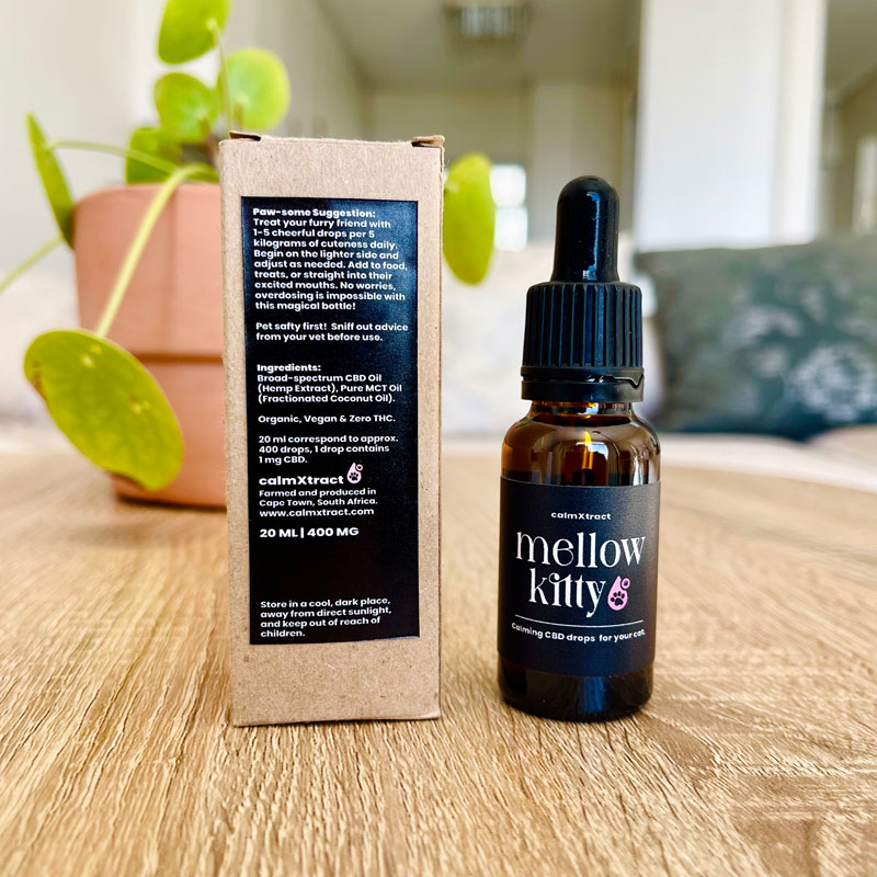 Mellow Kitty - Calming CBD Oil for Cats (20ml / 400mg CBD)