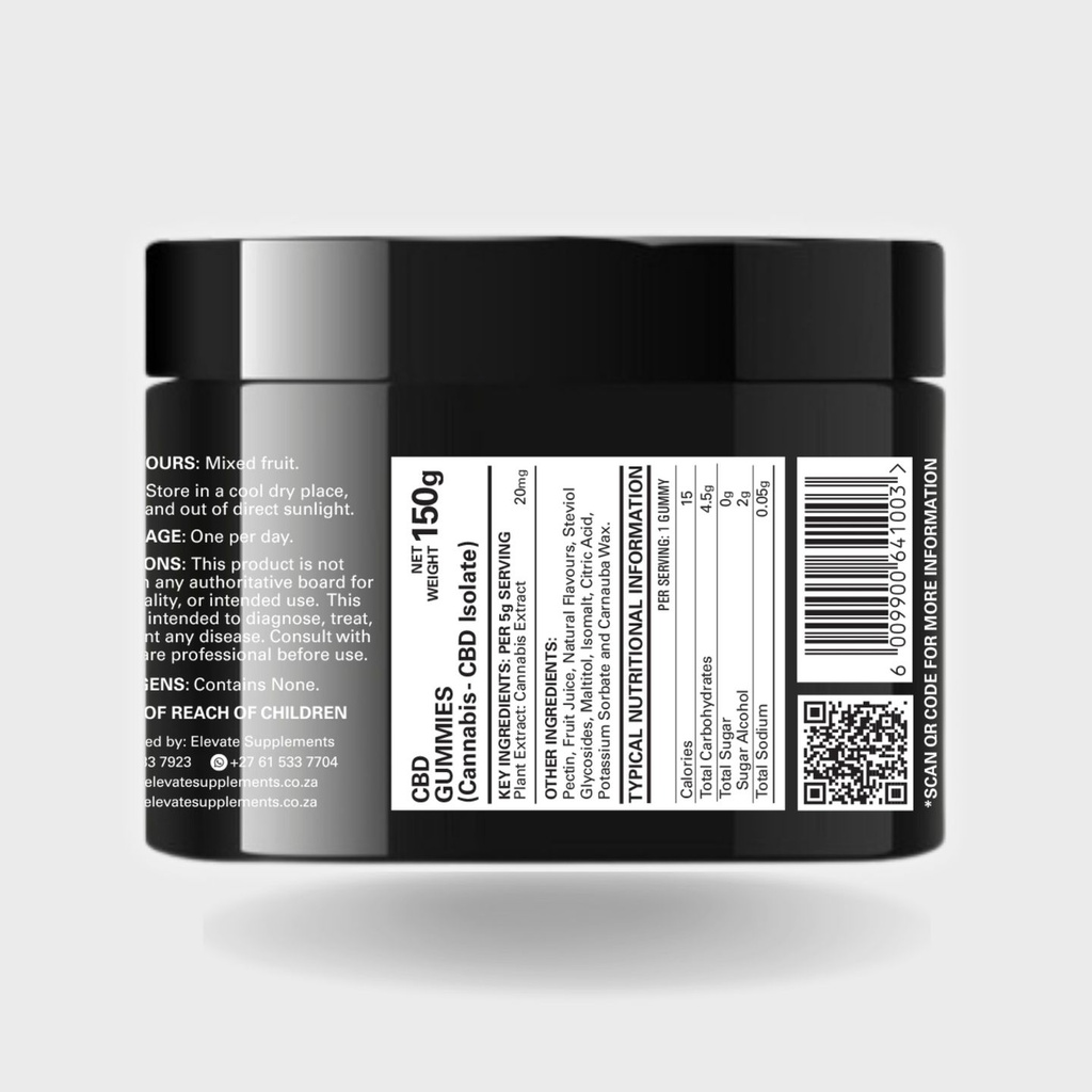 CBD Gummies 600mg (30x20mg)